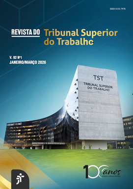 					Ver Vol. 92 Núm. 1 (2026): Revista do Tribunal Superior do Trabalho
				
